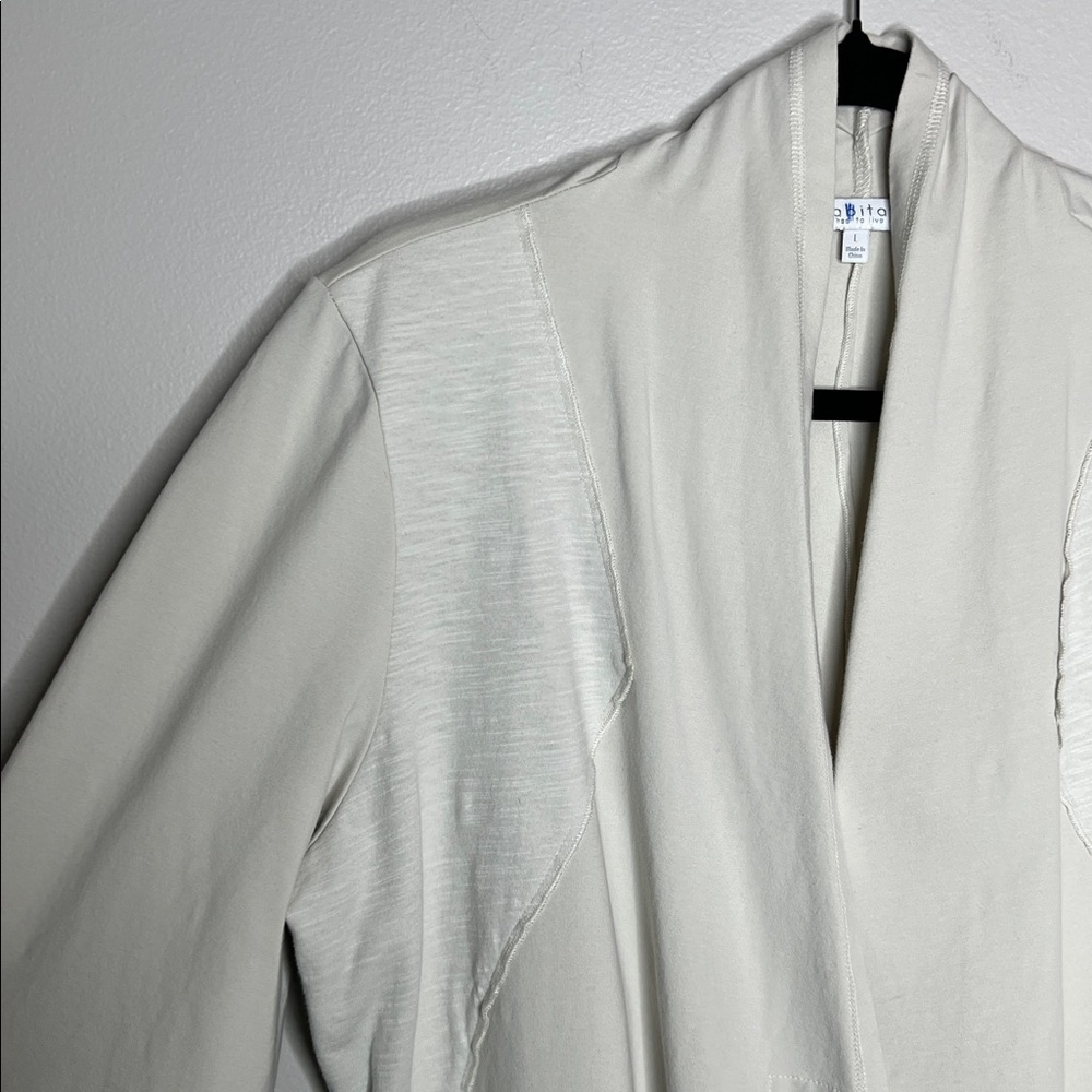 HABITAT One Button Cotton Shawl Jacket with pockets size Large - Picture 4 of 14